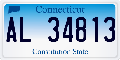 CT license plate AL34813