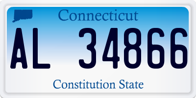 CT license plate AL34866
