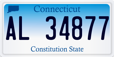 CT license plate AL34877