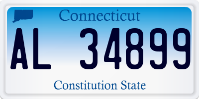 CT license plate AL34899