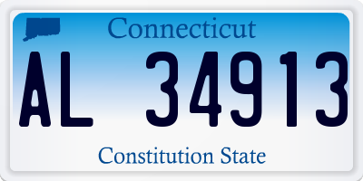 CT license plate AL34913