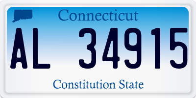 CT license plate AL34915
