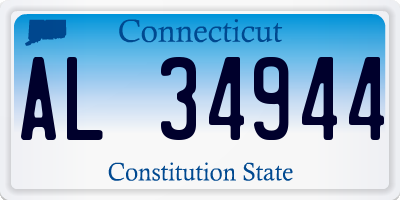 CT license plate AL34944