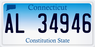 CT license plate AL34946