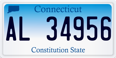 CT license plate AL34956