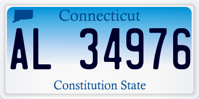 CT license plate AL34976
