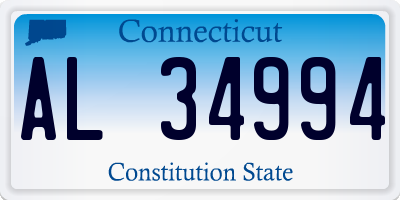 CT license plate AL34994
