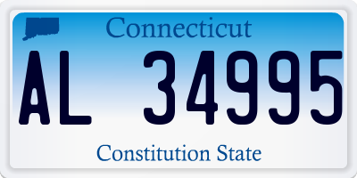 CT license plate AL34995