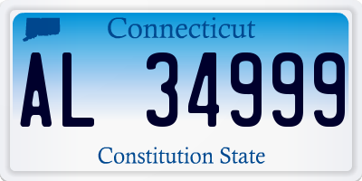 CT license plate AL34999