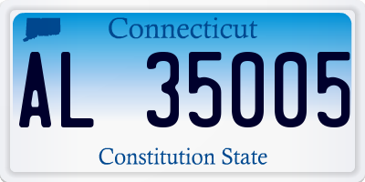 CT license plate AL35005