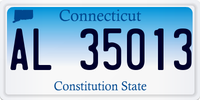 CT license plate AL35013