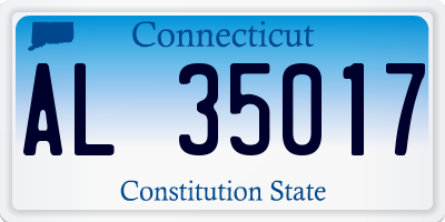CT license plate AL35017