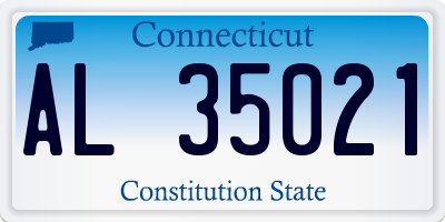 CT license plate AL35021