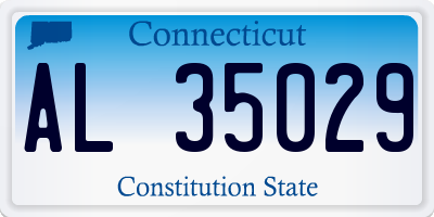CT license plate AL35029
