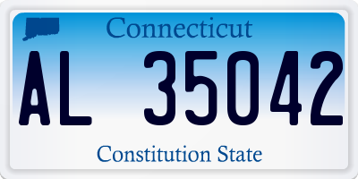 CT license plate AL35042