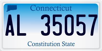 CT license plate AL35057
