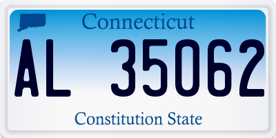 CT license plate AL35062