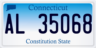 CT license plate AL35068