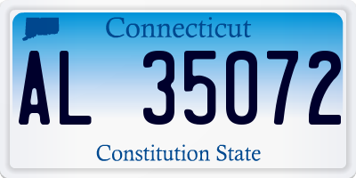 CT license plate AL35072