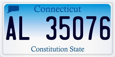 CT license plate AL35076
