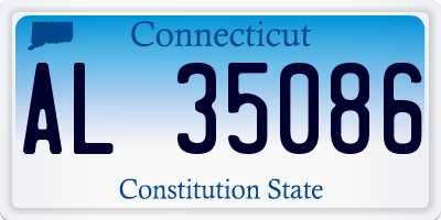 CT license plate AL35086