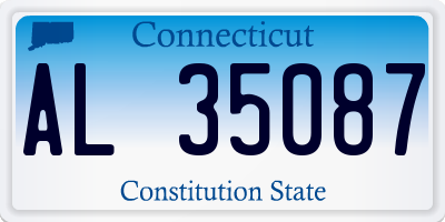 CT license plate AL35087