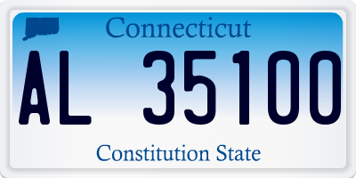 CT license plate AL35100