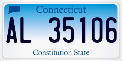 CT license plate AL35106