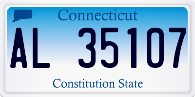 CT license plate AL35107