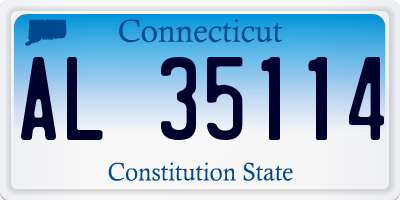 CT license plate AL35114