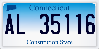 CT license plate AL35116