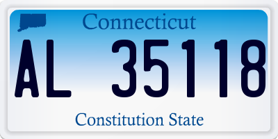CT license plate AL35118