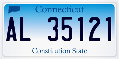 CT license plate AL35121