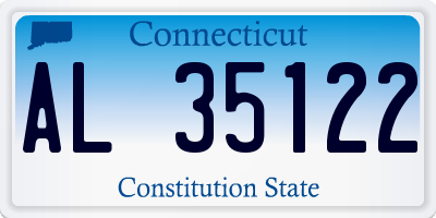 CT license plate AL35122