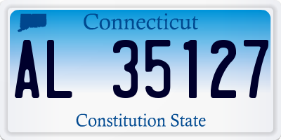CT license plate AL35127