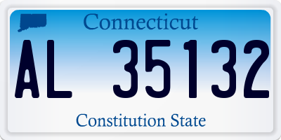 CT license plate AL35132