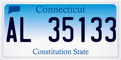CT license plate AL35133