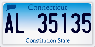 CT license plate AL35135