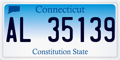 CT license plate AL35139