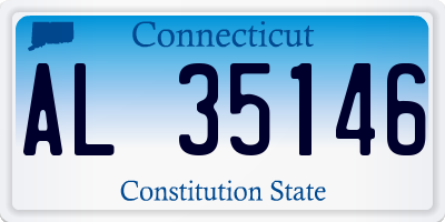CT license plate AL35146