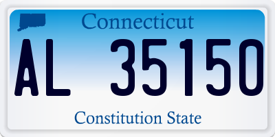 CT license plate AL35150