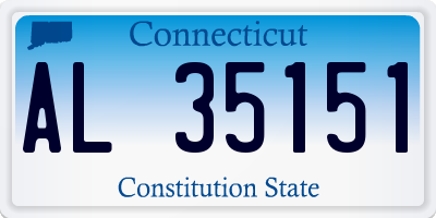 CT license plate AL35151