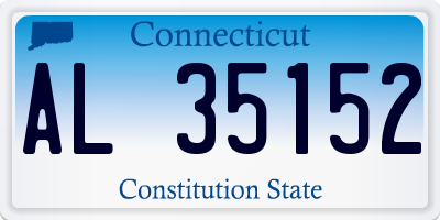 CT license plate AL35152