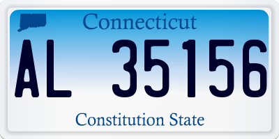 CT license plate AL35156