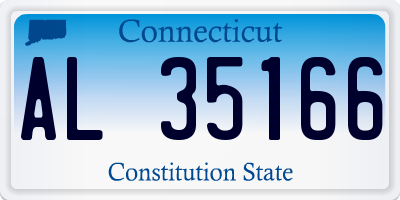 CT license plate AL35166