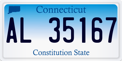 CT license plate AL35167