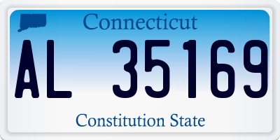 CT license plate AL35169