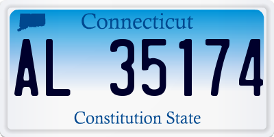 CT license plate AL35174