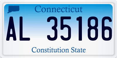 CT license plate AL35186