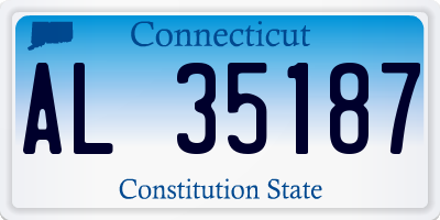 CT license plate AL35187